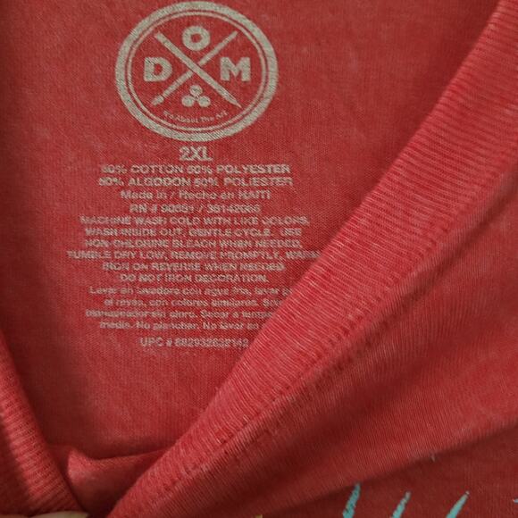 DOM The Future is in Our Hands Red T-Shirt - 2XL NWT - Picture 2 of 12